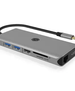 Alternative view of IcyBox ICY BOX IB-DK4061-CPD 12in1, 2xHDMI, PD 100W