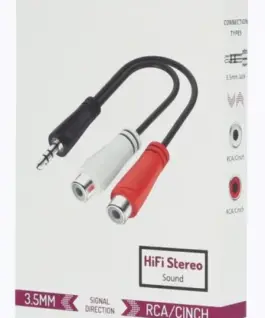 Alternative view of Hama 3,5mm адаптер jack to RCA