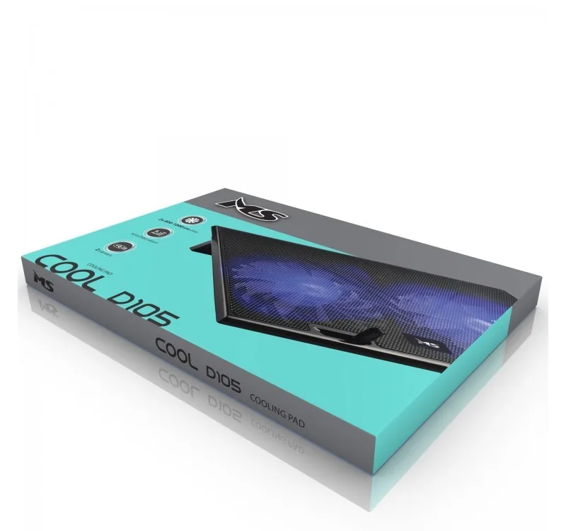MS COOLING PAD MS COOL D10 5 черен LED 2X USB - Image 2