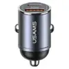 USAMS зарядно за кола 30W 1xUSB+ 1xUSB-C Fast Charge C38
