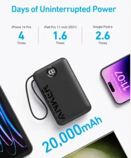 Anker външна батерия 335 20000 mAh 22.5W with USB-C кабел
