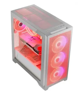 MODECOM бял Компютър CASE EXPANSE S ARGB