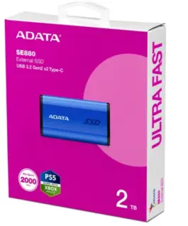 Alternative view of Adata външен SSD SE880 2TB USB3.2A/C Gen2x2 Blue