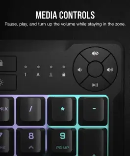 Corsair K55 Core RGB черен mechanical keyboard