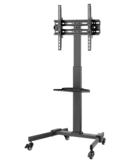 Alternative view of Techly Mobile TV stand 32-55 inches, 35kg, AV shelf