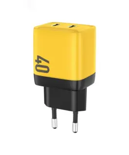 WEKOME Mains зарядно 2xUSB-C Super Fast зарядно GaN