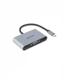 DICOTA USB-C Portable 5-in-1 Dock 4K HDMI/DP PD 100W