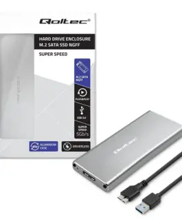 Qoltec Enclosure M.2 SSD drive SATA