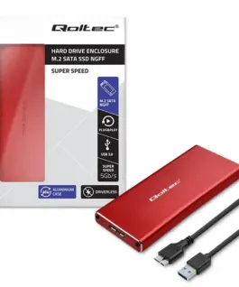 Qoltec Enclosure M.2 SSD drive SATA