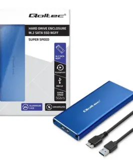 Qoltec Enclosure M.2 SSD drive SATA