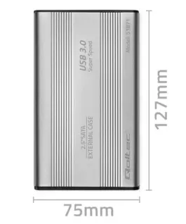 Qoltec Hard drive case HDD SSD 2.5inch SATA3