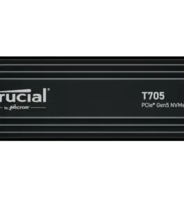 Crucial T705 1TB M.2 NVMe 2280 PCIe5.0 13600/10200 heatsink