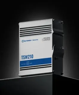 TELTONIKA TSW210 Switch 2xSFP 8xGbE DIN RAIL Back Panel