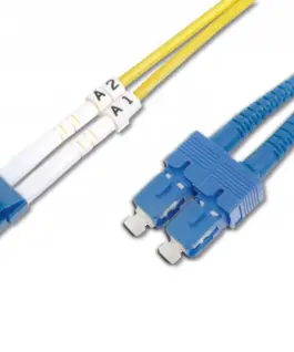 Digitus Patchcord FO LC/SC duplex SM 9/125 OS2 LSOH 5m жълт