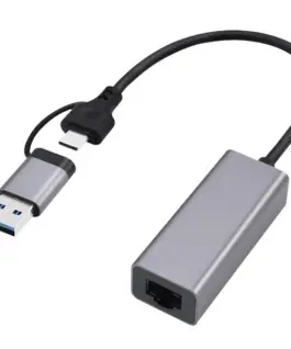 Gembird USB 3.1 + type-C Gigabit network адаптер