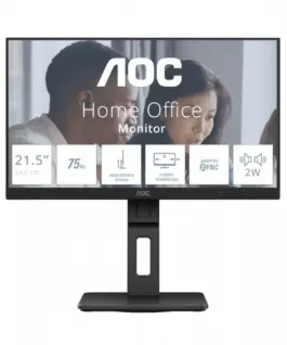 Alternative view of AOC Monitor 22E2UMF 21.5 inches VA HDMI DP Pivot Speakers