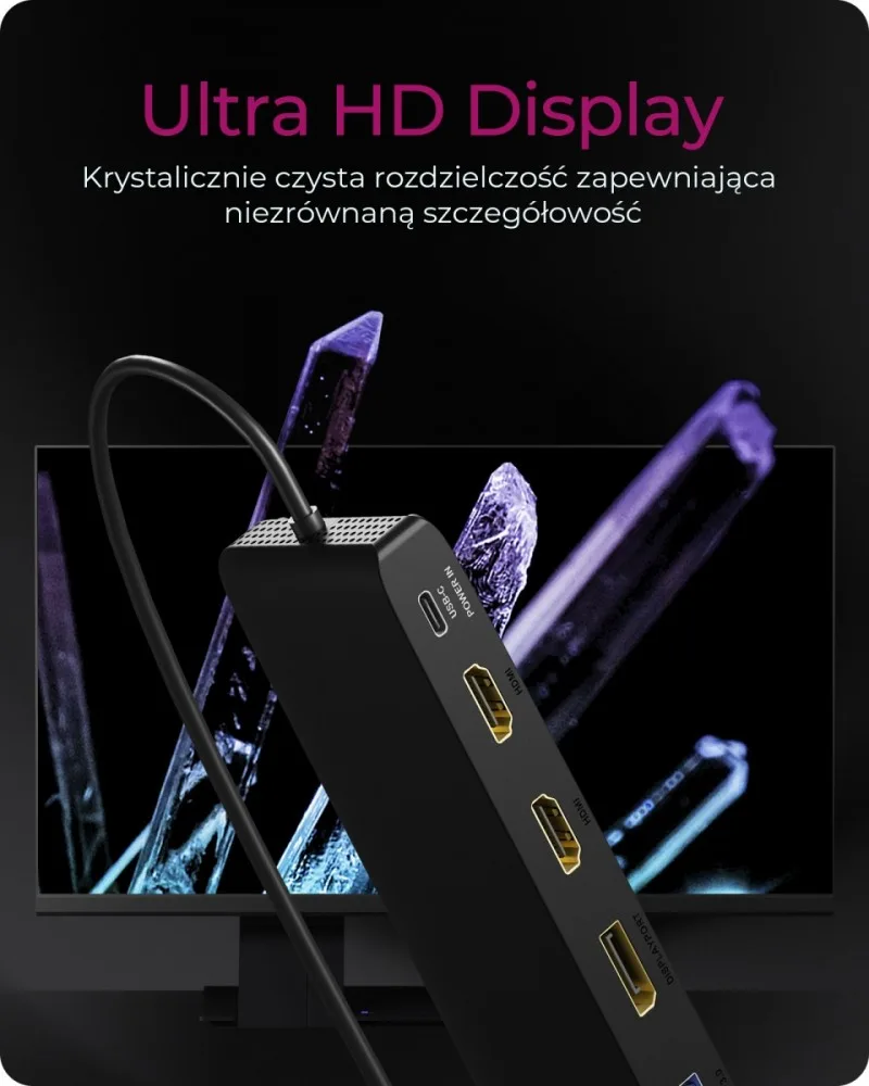 IcyBox ICY BOX IB-DK2116-C 12in1,HDMI,DP,LAN,USB - Image 5