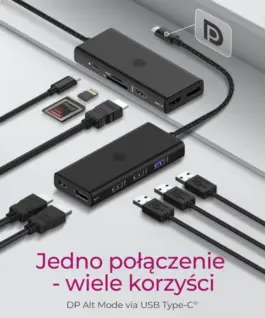 Alternative view of IcyBox ICY BOX IB-DK4011-CPD 9in1,HDMI,DP,CR,TYPE-C