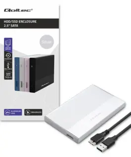 Alternative view of Qoltec Enclosure for SSD HDD 2.5drive,SATA,USB3.0,2T