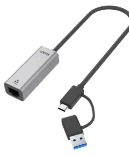 Unitek адаптер USB-A/C 3.1 GEN1 RJ45