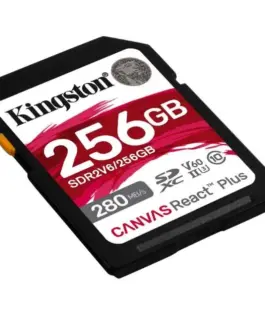 Kingston 256GB React Plus 280/150/MB/s U3 V60 SD Card