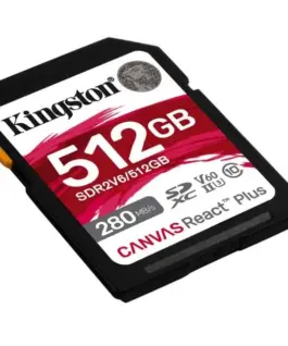 Kingston SD Card 512GB React Plus 280/150/MB/s U3 V60