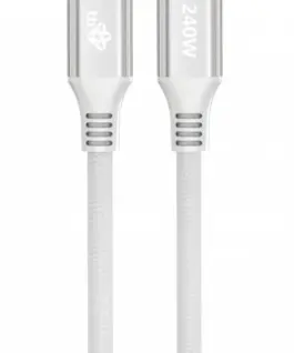 TB кабел USB C - USB C 1m 240W бял