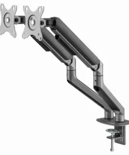 Gembird Desk mount 2 screens 17-32 inches 9kg сив