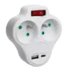 Maclean Splitter dual socket x2 USB MCE336 type E