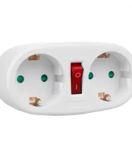 Maclean Splitter double socket MCE338 typ F