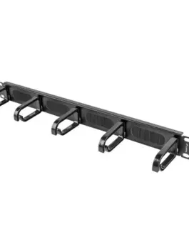 Lanberg кабел organizer for 19-inch 1U Type B cabinets, AK-1203-B черен - Image 3