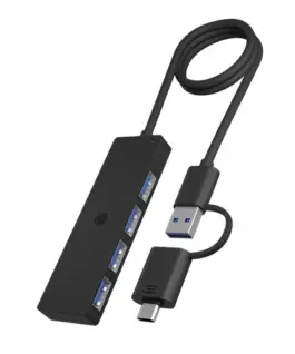 Alternative view of IcyBox ICY BOX IB-HUB1424-C3 4-Port USB TYPE-A