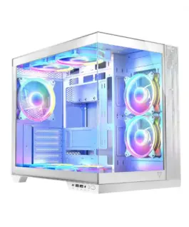 Alternative view of MODECOM Компютър case Volcano Panorama APEX ARGB 7F MIDI бял