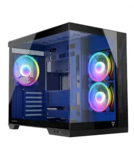MODECOM Компютър case Volcano Panorama APEX ARGB 3F MIDI сив