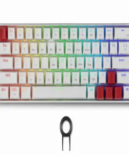 Alternative view of Геймърска безжична клавиатура Spartan Gear Pegasus 2 RGB White