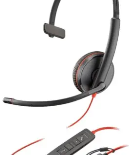 POLY черенwire 3215 USB-C/A Headset+35mm 8X227A