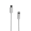 Natec LIGHTNING(M)->USB-C(M) кабел 2M бял MFI PRAT