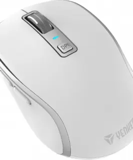 Alternative view of YENKEE DUAL WiFi+Bluetooth wireless mouse, rechargeable battery, 5 buttons