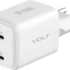YENKEE USB C mains зарядно 2x18W 3A Power delivery 3.0 QC3.0 бял