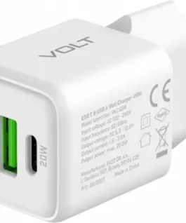 YENKEE USB C/A mains зарядно 20W/18W 3A Power delivery 3.0 QC3.0