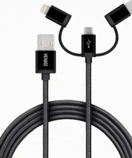 YENKEE кабел USB A-USB C 3w1 1m