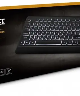 YENKEE Keyboard Backlit quiet USB with low-profile keys