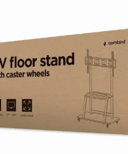 Alternative view of Gembird TV rack 37-100 inches on wheels