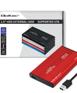 Qoltec Hard drive адаптерUSB3.0 HDD/SSD 2.5 SATA3 червен