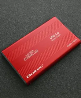 Qoltec Hard drive адаптерUSB3.0 HDD/SSD 2.5 SATA3 червен