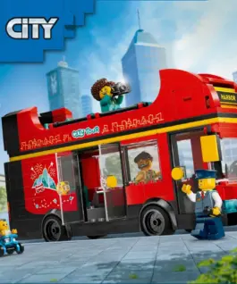 LEGO LEGO City 60407 червен Double-Decker Sightseeing Bus
