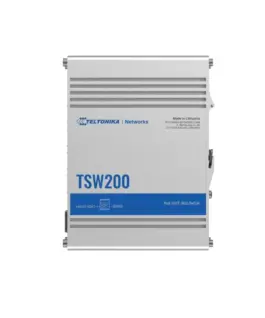 TELTONIKA Industrial switch TSW200 Switch 2xSFP 8xPoE+ 8xGbE