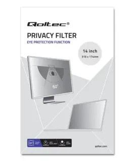 Qoltec Privatizing filter RODO 14 inch 16:9