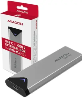 AXAGON Box EEM2-UG2 USB-C 3.2 Gen 2 – M.2 NVMe SSD 42-80mm