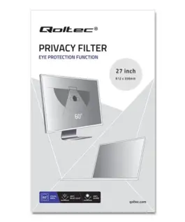 Qoltec Privacy filter RODO | 27 inches | 16:9